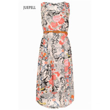 Floral Dress with High Low Hem